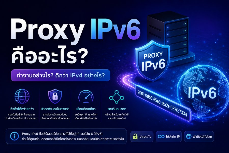 Proxy IPv6 คืออะไร? อนาคตของ Proxy