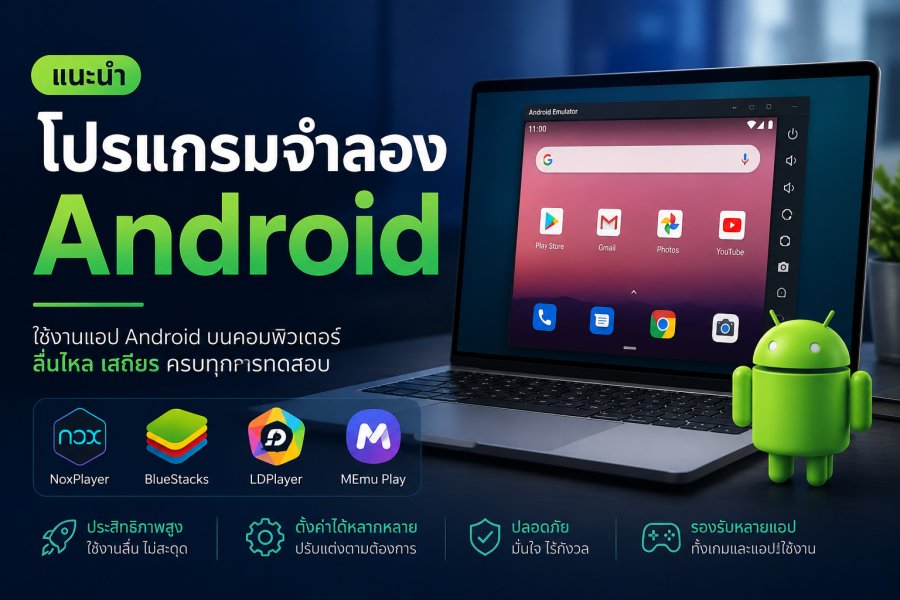 โปรแกรมจำลอง Android คืออะไร? คู่มือสำหรับผู้เริ่มต้น