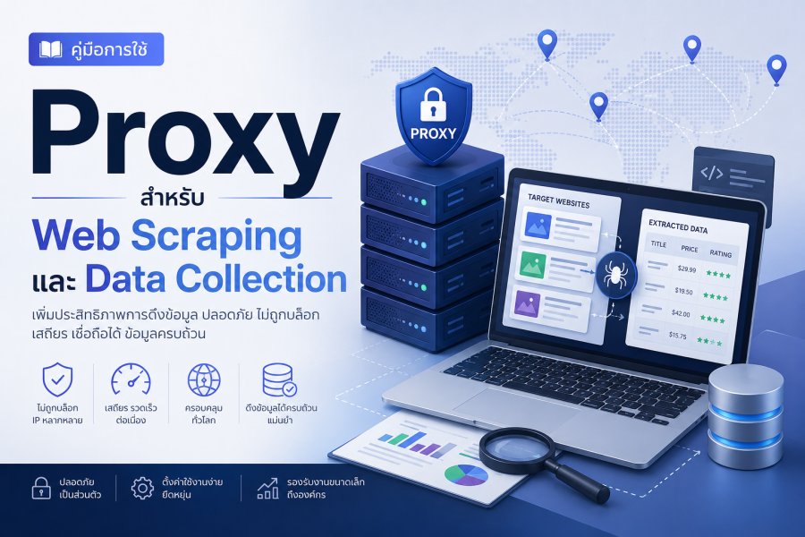 คู่มือการใช้ Proxy สำหรับ Web Scraping และ Data Collection